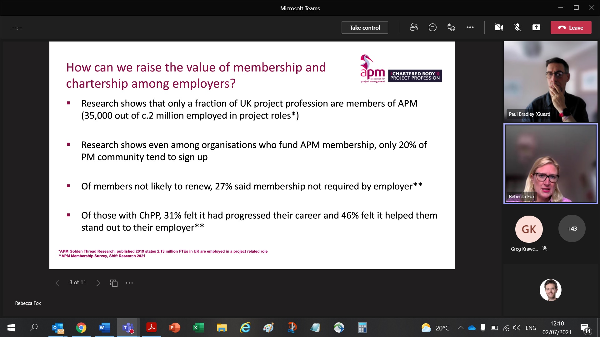 The value of APM membership don t take our word for it