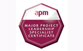 APM Major Project Leadership Specialist Certificate Digital Badge